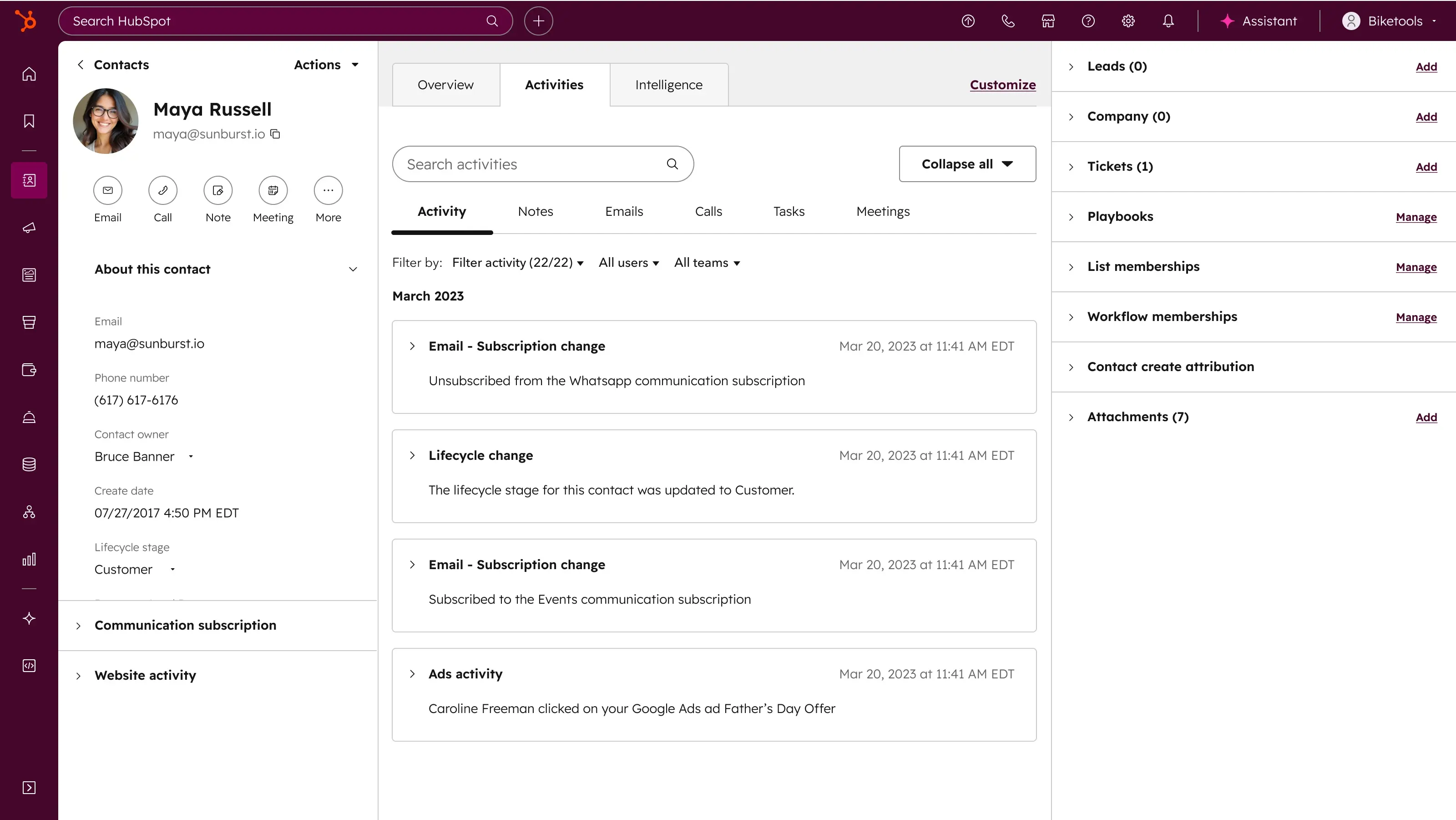 Smart CRM - Smart CRM Contact Record