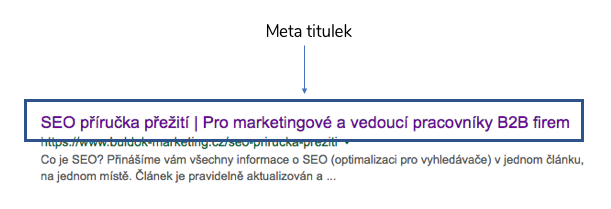 Meta titulek ukázka